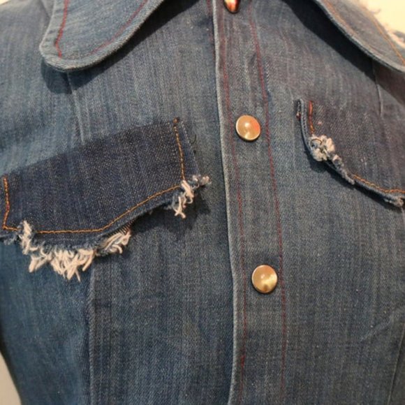 Distressed Denim Jacket - Picture 2 of 4